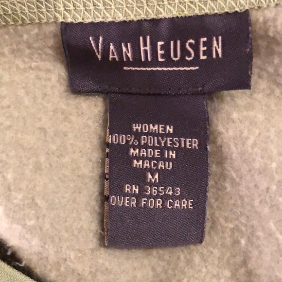 Green Fleece V-Neck Sweatshirt - Picture 5 of 6